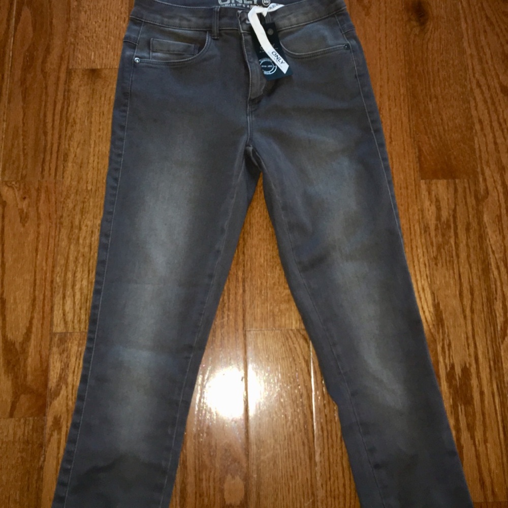 ONLY Grey Denim Skinny Jeans